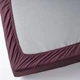 Простирадло на резинці IKEA ULLVIDE 90х200 см бордове (905.580.94) - изображение 4