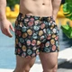 Шорти для плавання Pobedov Pool day Kolorovi cherepy Чорний L SOpr451Lba - зображення 2