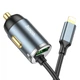 Адаптер автомобільний Hoco Lightning Cable Car charger NZ7 |1USB, 20W/3A, PD/QC| сірий - зображення 1