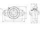 Подшипник в корпусе UCFL 213 (UCFL213) BEL - изображение 2
