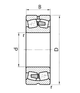 Подшипник 23122 EA.W33 (3003722) SNR размеры 110*180*56 - изображение 2