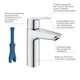 Змішувач для раковини Grohe QuickFix Start M-Size 23746002 з донним клапаном - изображение 6
