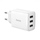 Сетевое зарядное устройство Baseus CCXJ020102 Compact 17Вт 3xUSB white - изображение 1