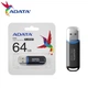 USB флеш-накопитель флешка Flash A-DATA USB 2.0 C906 64Gb Black - изображение 3
