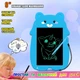 Детский графический планшет для рисования A-Toys Writing Tablet LCD DC 101 на батарейке, со стилусом Голубой - изображение 1