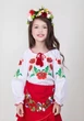 Вышитая блузка с маками в украинском стиле Маричка, белая, хлопок, длинный рукав, на девочку 140 см - изображение 2