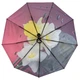 Жіночий парасольку-автомат у подарунковій упаковці з косинкою Rain Flower 9 спиць анти-вітер (ЗТ01020-2) - зображення 7