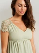 Платье миди летнее женское H&M 0858854 XS Оливковое (SZ2000215060859) - изображение 4