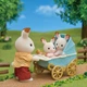 Игровой набор Sylvanian Families Шоколадные Кролики-двойняшки с коляской (SF 5432) - изображение 3