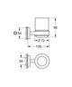 Стакан для зубных щеток GROHE QuickFix Start Cube прямоугольный стеклянный хром 41097000 - изображение 2