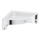 Полка настенная GROHE QuickFix Start Cube 160мм угловая прямоугольная металлическая хром 41106000 - изображение 1