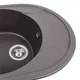 Мойка для кухни PLATINUM гранит 5847 ONYX 575x465мм овальная врезная без сифона коричневая PLS-A39618 - изображение 4