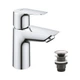 Cмеситель для умывальника однорычажный GROHE QuickFix Start Edge 24199001 хром латунь с донным клапаном CV031938 - изображение 3