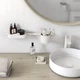 Комплект аксесуарів для ванної HANSGROHE WallStoris округлий пластиковий білий 27968700 - зображення 5