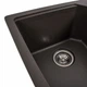 Мийка для кухні PLATINUM гранітна 7850 HARMONY 780x500мм прямокутна врізна без сифону на дві чаші коричнева PLS-A39674 - зображення 5
