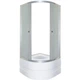 Душова кабіна з глибоким піддоном Shower SATURN STN-859 90х90х205 см хром двері розсувні скло матове (C15211) - зображення 4