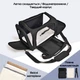 Переноска сумка для котів та собак з ілюмінатором 42x28x28 см CosmoPet CP-47 Black - зображення 7
