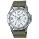 Часы CASIO MTP-VD300-3B Белый/Хаки Нержавеющая сталь - изображение 1