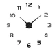 Настенные часы 3D DIY CLOCK "Сделай сам" маленькие с цифрами - изображение 1
