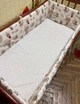 Бортики в детскую кроватку на 4 стороны из 2 частей фланель Звездные медвежата - изображение 2