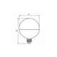 Лампочка Eurolamp G95 12W E27 2700K (LED-G95-12273(Amber)) - зображення 3