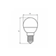 Лампочка Eurolamp G45 прозрачная 5W E14 3000K (LED-G45-05143(D)clear) - зображення 4