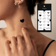 Набор тату "Сердечки" Tattooshka L-21 - изображение 2