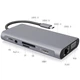 Док-станция MDN Type-C на HDMI USB 3.0 LAN VGA PD 90W для MacBook Apple(TypeC-HUB-11-in-1) - изображение 3