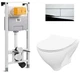 Инсталляция OLI 120 Plus с панелью смыва Slim хром + унитаз CERSANIT Mille CleanOn S701-453 с сиденьем Soft - изображение 1