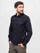 Рубашка хлопковая мужская Brandit Flanellshirt 4030.2 XL Черная - изображение 1