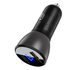 Автомобильное зарядное устройство ACEFAST B6 metal 63W USB-A/USB-C with digital display black - изображение 2