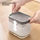 Дозатор для моющего средства диспенсер нажимной с губкой Soap pump and sponge Бело-серый - изображение 6
