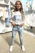 Джинсы A-yugi Jeans 158 см Голубой (2125000811390) - изображение 7