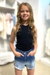 Футболка Cuties 128 см Черный (2125000815541) - изображение 1