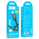 Кабель зарядки и передачи данных Hoco X91 Radiance charging USB to Lightning 3m, 2.4A black - изображение 3