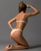 Плавки жіночі танга рубчик Крем Maybel XL (2273_4) - зображення 2