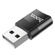 Переходник HOCO USB to Type-C female adapter UA17 |3A, USB2.0| - изображение 6