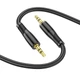 Кабель HOCO UPA25 Transparent Discovery Edition AUX audio cable, 1M, black - изображение 3