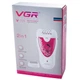 Эпилятор женский аккумуляторный VGR V-722 White-Pink (3_01736) - изображение 4