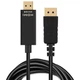 Кабель DisplayPort - HDMI для монітора 4K 30Hz 1.8 м U&P CA04 Black - зображення 2
