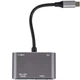 USB-хаб U&P U15 USB Type-C - HDMI + VGA + USB 3.0 + PD 87W Grey (SWE-U15-GY) - зображення 7