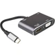 USB-хаб U&P U15 USB Type-C - HDMI + VGA + USB 3.0 + PD 87W Grey (SWE-U15-GY) - зображення 8