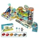 Детский развивающий игровой автотрек парковка 2в1 TUOSIQI TOYS для мальчика с машинками и подъемником Световые и звуковые эффекты - изображение 15