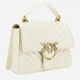 Torebka crossbody damska ze skóry naturalnej Pinko Love One Shoulder Bag 100071A0GK-Z14Q Biała (8055209888395) - obraz 3