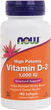 Suplement diety Now Foods Witamin D-3 1000 IU 180 k (733739003652) - obraz 1