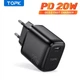 Зарядний пристрій TOPK B110P 20W PD3 Type-C з підтримкою технології швидкого заряджання QC Black (B10EU0103) - зображення 7