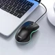 Игровая компьютерная мышь проводная Hoco GM19 Enjoy с RGB подсветкой геймерская для ноутбука и ПК черная - изображение 8