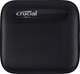 Crucial X6 Portable SSD 500GB USB 3.2 Gen2 Type-C 3D NAND (QLC) Black (CT500X6SSD9) External - зображення 1