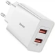 Сетевое зарядное устройство Baseus Speed Mini QC Dual U QC3.0 18W 2USB 3A Белый - изображение 1