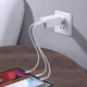 Сетевое зарядное устройство Baseus Quick GaN Travel QC4.0+PD3.0 65W USB+2Type-C 5A Белый - изображение 2